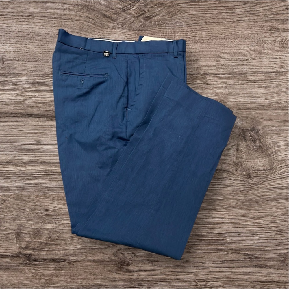 Stacy Adams Men's Deep Blue Chinos